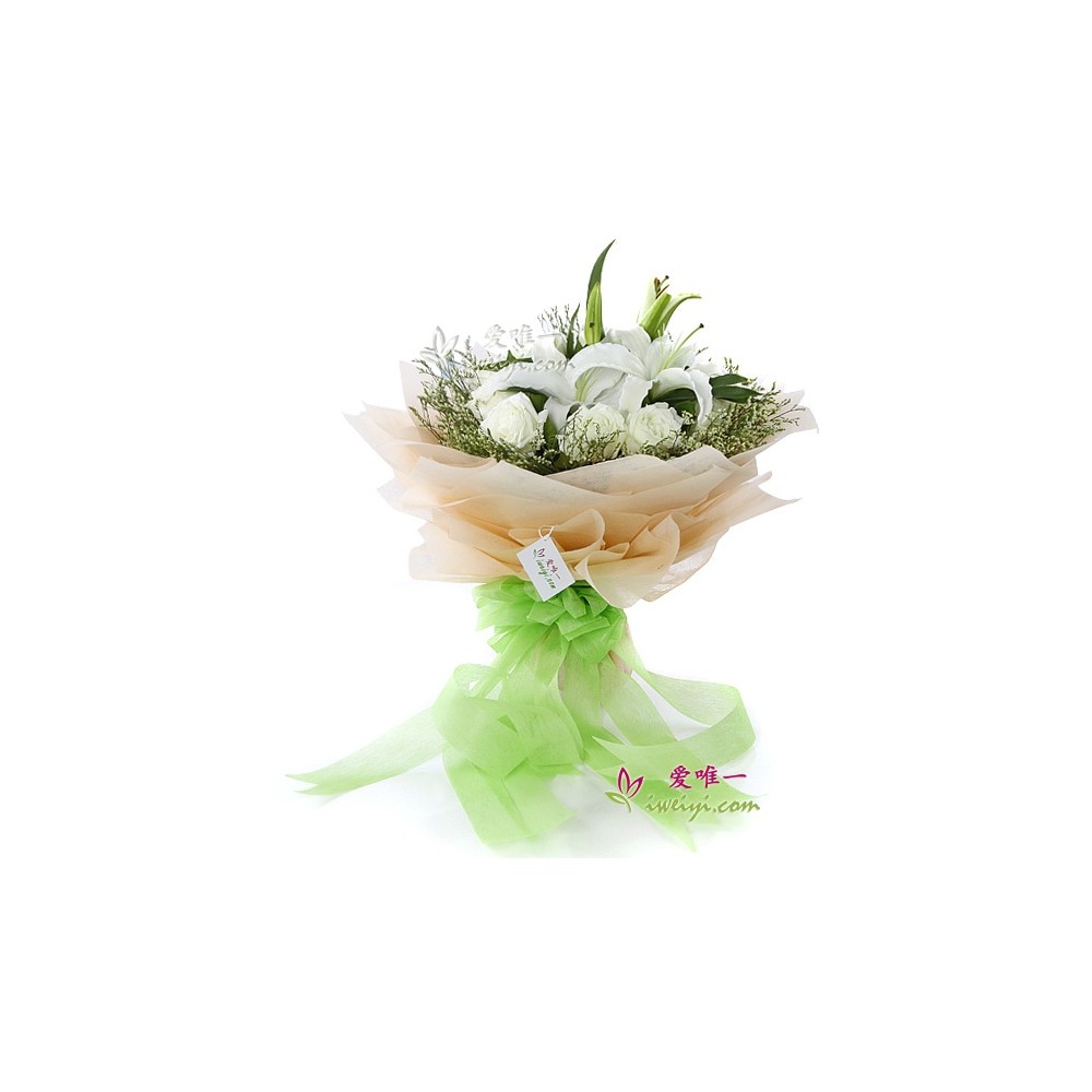 O buquê de flores «Luar Branco»