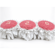 3 × 520 粉色玫瑰 — 我爱你花束三件套