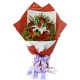 The bouquet of flowers « Love is like a rainbow »