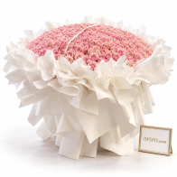 Ramo de 999 rosas de color rosa «Te dije que te amo, y es para siempre»