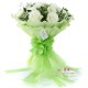 The bouquet of flowers « I'll be here always for you »
