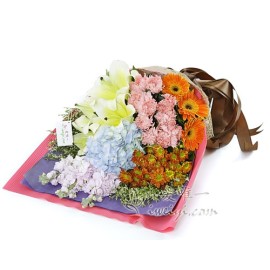 Le bouquet de fleurs « J'aime la sensation subtile »