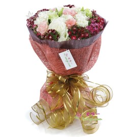 Le bouquet de fleurs « Romantique et Doux »