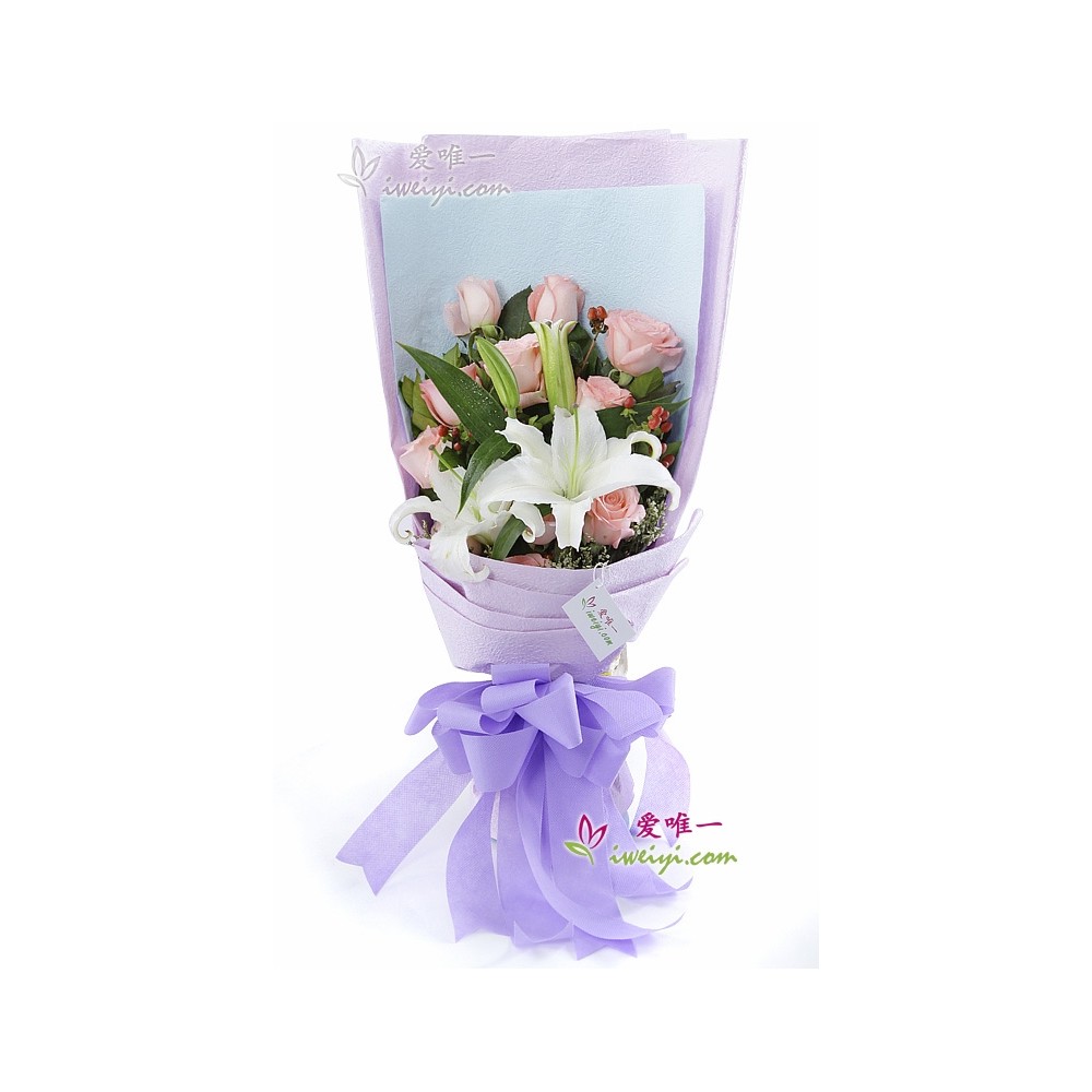 फूलों का गुलदस्ता « दुनिया को प्यार से भरें »