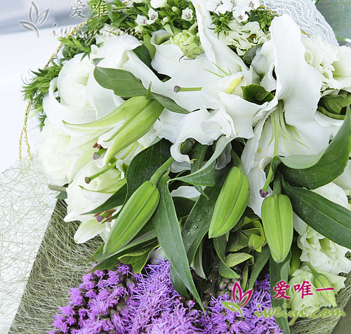 white lilies