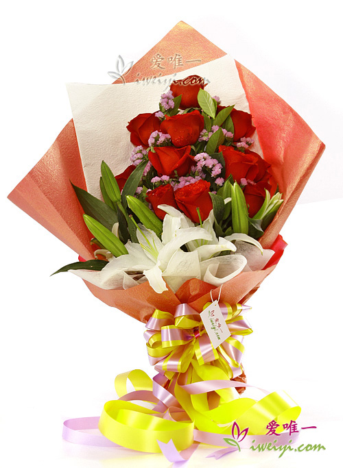 Le bouquet de fleurs « Love Romance »