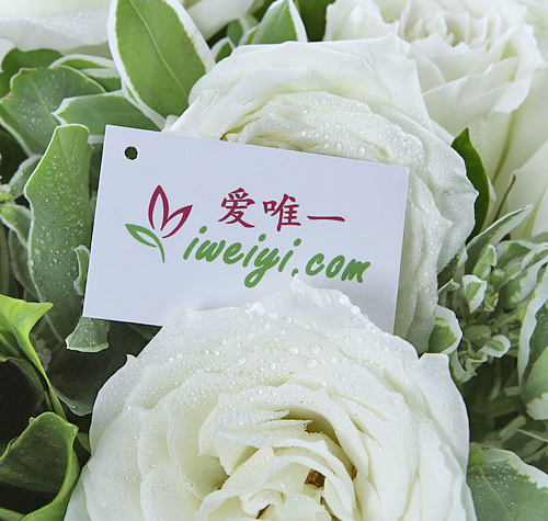 send a bouquet of white roses to China