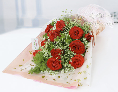 Strauß aus roten Rosen