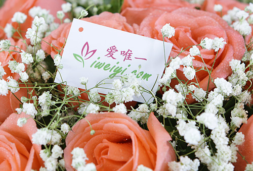 send a bouquet of pink roses to China