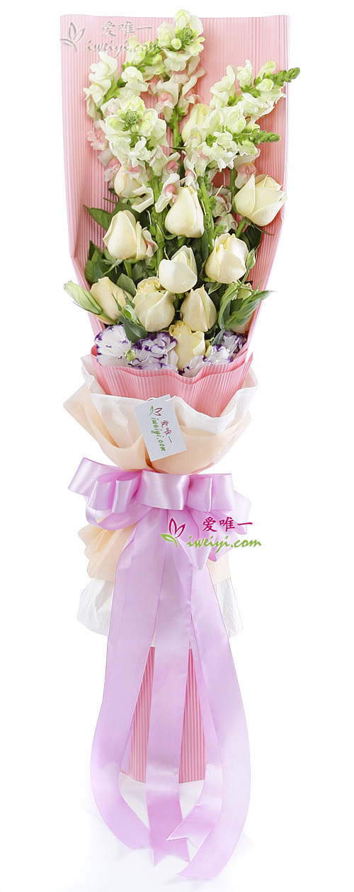 Le bouquet de fleurs « Living to love you »