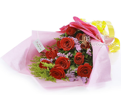 ramo de rosas rojas