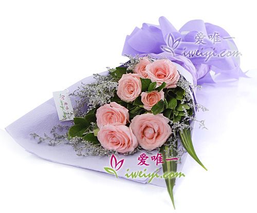 bouquet de roses de couleur rose