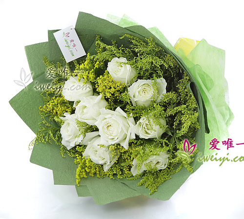 bouquet de roses blanches