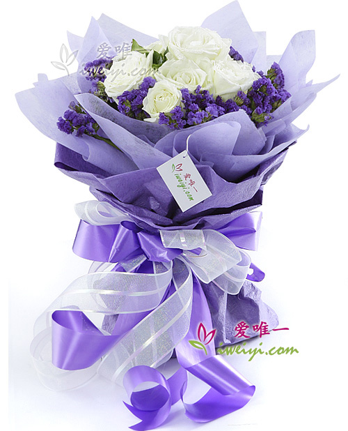 Le bouquet de fleurs « All because of you »