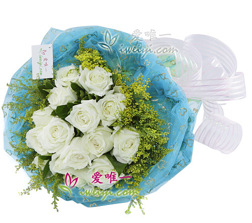 bouquet de roses blanches