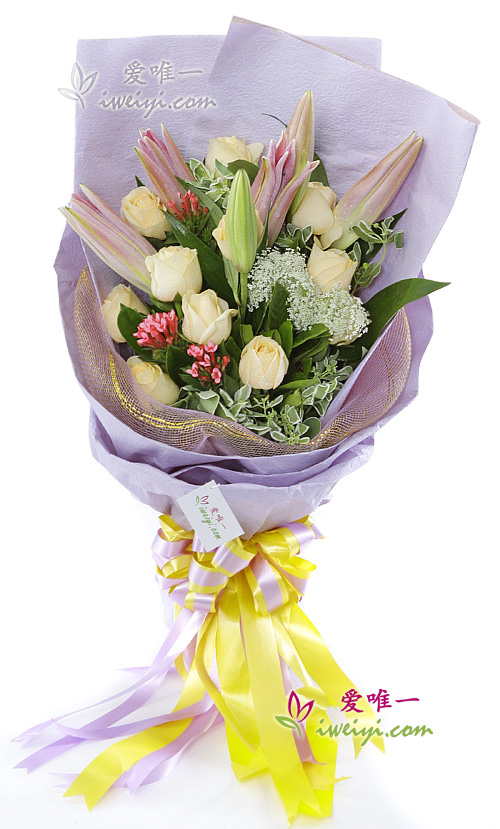 Il bouquet di fiori « Bellezza e Amore »