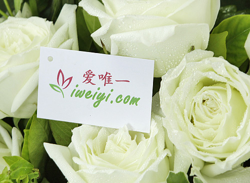 send a bouquet of white roses to China