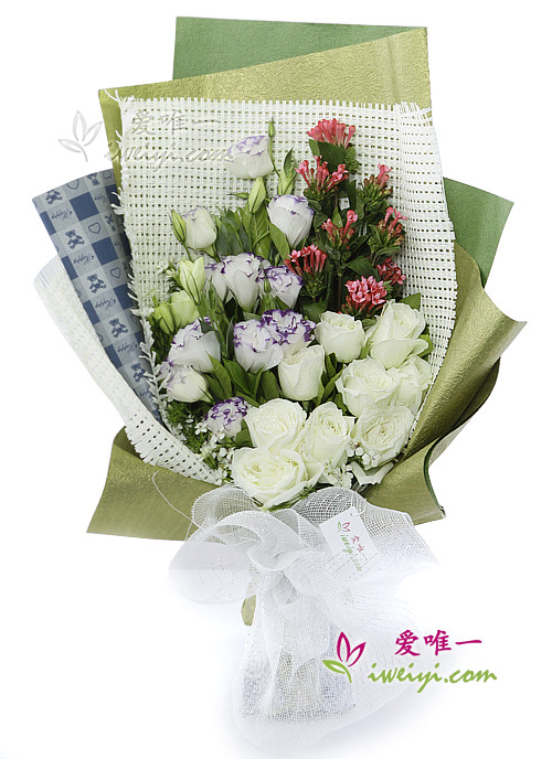 花束「晴れやかで純粋な笑顔」