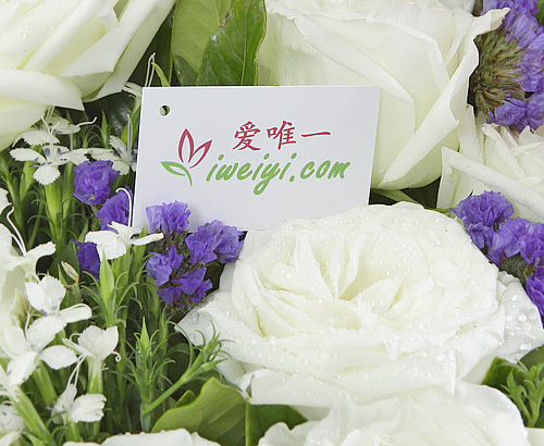 bouquet of white roses delivery to China