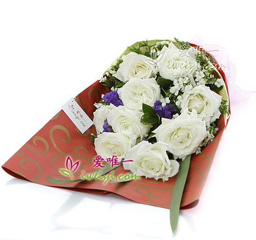 bouquet de roses blanches