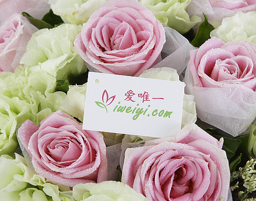 send a bouquet of pink roses to China