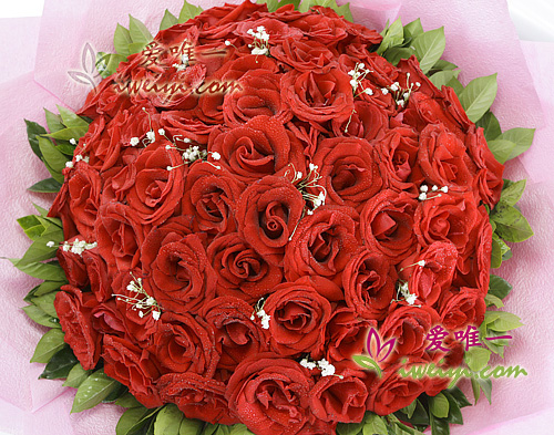 bouquet of 99 red roses