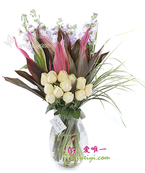 Die Vase mit Blumen « Esmeralda »