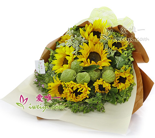 bouquet de tournesols