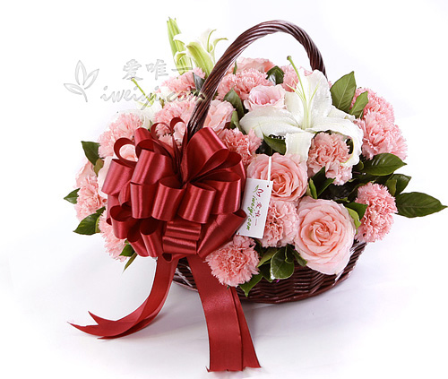 The basket of flowers « Burst of Joy »