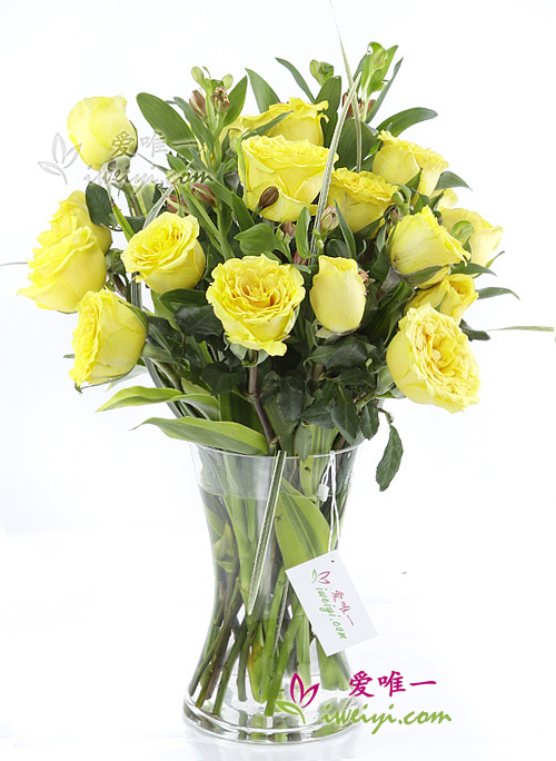 Le vase de fleurs « Best wishes »