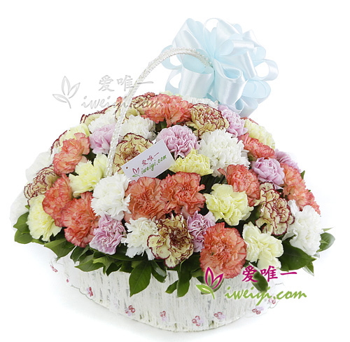 Le panier de fleurs « Festive zing »