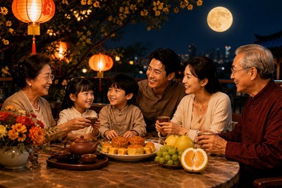 From Morning to Moonrise: How Chinese Families Celebrate Mid-Autumn Festival