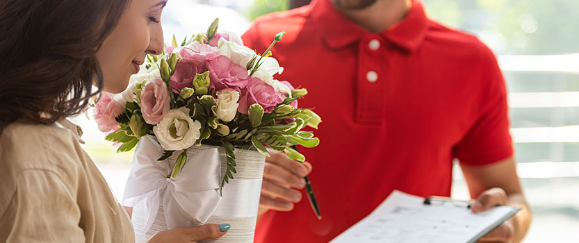 Entrega de flores con un florista en línea en China